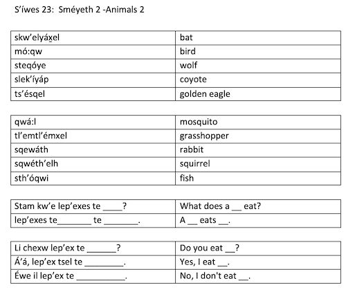 S'íwes 23:  Sméyeth 2