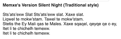 Silent Night (Mámxe Version)