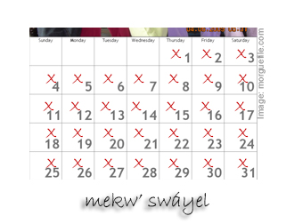 thumbnail for Days of the week song - seswáyel st'ílem